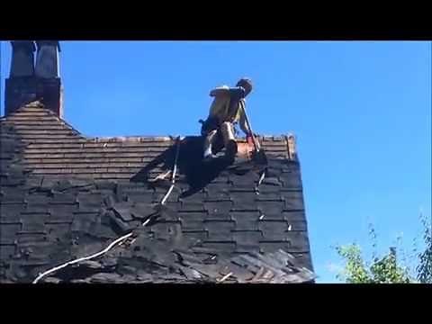DIY Removing Roof Singles With a Shovel