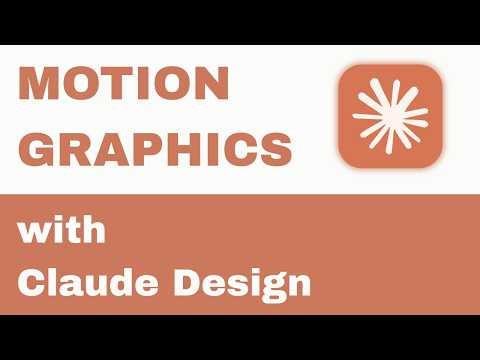 Claude Design: Create Stunning Animations (Motion Graphics)