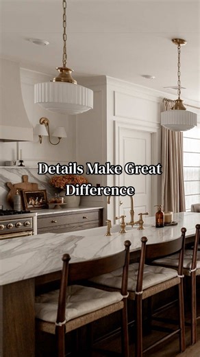 Details Make Great Difference✨ If you’re a modern minimalist homeholic, this interior style is definitely worth exploring. Details: Liz Linen Drape Pleated/ Taupe Grey 1908-8/ Pinch Pleat Designer: Alexis Austin #modernhomedecor #homefinds #springdecor #homeupgrade #kitchenfinds