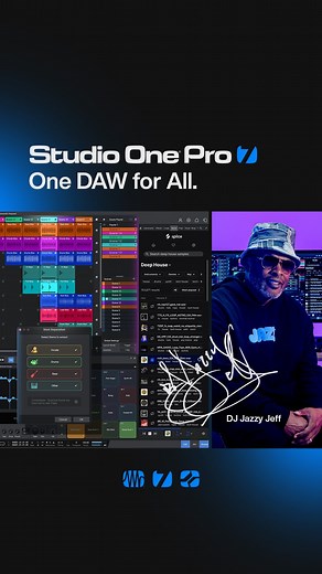 PreSonus on Instagram: "🚀 The wait is over. Studio One Pro 7 is here. Hip hop legend and Studio One Pro power user @djjazzyjeff unveils the powerful new features that truly makes it the One DAW for All.⁠ ⁠ What’s new in Studio One Pro 7?⁠ • AI-Powered Stem Separation⁠ • @Splice Integration⁠ • Integrated Launcher⁠ • Global Transpose⁠ • Advanced Tempo Detection⁠ • Impact workflow improvements⁠ • Ableton Link support⁠ • New virtual instrument: Deep Flight One⁠ • and much more...⁠ ⁠ Get the new Stu