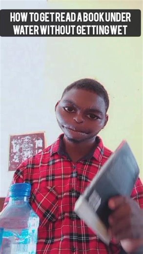 How tti Read a Book Under Water Without getting wet