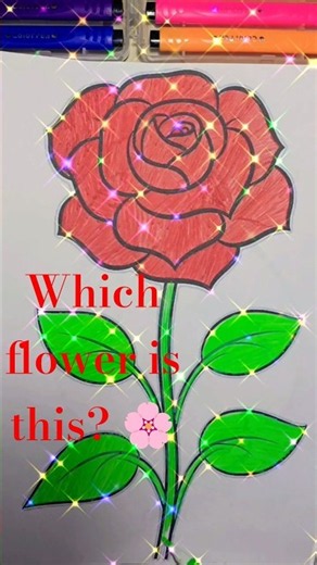 🌹 Beautiful Rose Coloring Art | Easy Drawing & Coloring #RoseDrawing#TrendingShorts#EasyDrawing#usa
