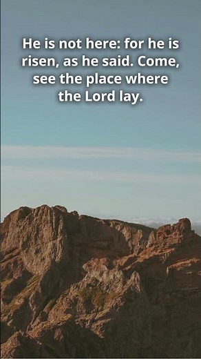 Easter Sunday Bible Verse | Matthew 28:6 (KJV) – He Is Risen!