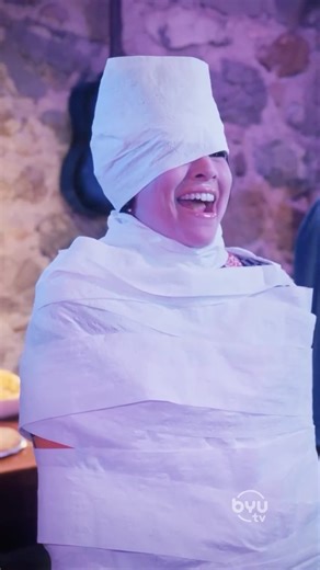 Studio C | BYUtv on Instagram: "When it's your first time at a college party and you gotta hype yourself up to make friends #peptalk #college #party #studioc #sketchcomedy"