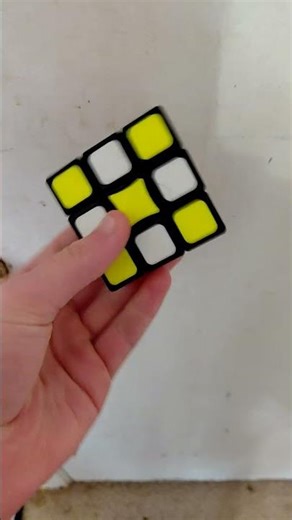 checkerd pattern on every rubicks cube