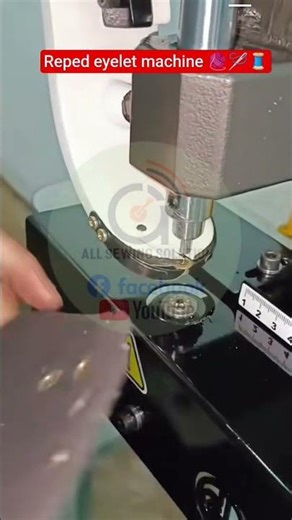 Reped eyelet machine🧶🪡🧵 #germents #sewing #making #eyelet #machine #sewingmachineaccessories #recipe