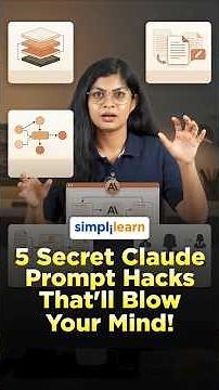 5 Secret Claude Prompt Hacks That’ll Blow Your Mind! | Claude Prompting Hacks | #Shorts #Simplilearn