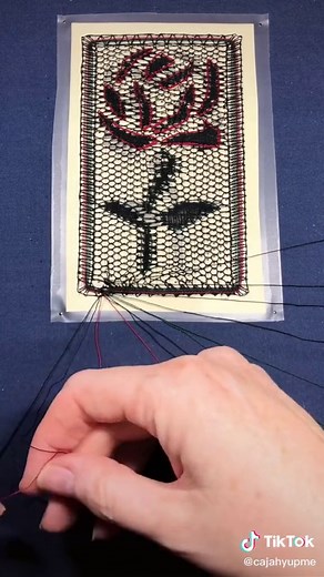I promise I am taking a lace finishing class at the end of the month 😁 #lacemaker #bobbinLace #rose #lacetok #lacetiktok