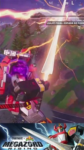 🤖⚡ Megazord no Battle Royale do Fortnite 12🔥 🔥💥 #shorts 🎮#ps1#ps2#ps4#ps5#🏗️ #teamgod