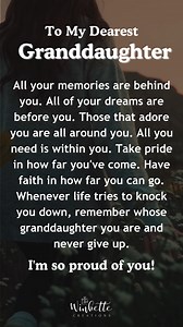 A message every granddaughter should hear.💖 Remind her how strong and loved she truly is.✨ #granddaughter #granddaughters #grandmaandgranddaughter #letter #quote #family #lovequotes #dailymotivation | Winkette Creations