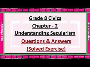 Ch 2 Understanding Secularism (Civics, Grade 8, CBSE) Solved Exercise with Hindi explanation