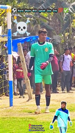 🙌⚽ Hard Work Will Speak One Day 💯✅ #football #shorts #shortsfeed #goalkeepersaves #youtubeshorts
