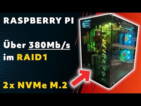 Raspberry Pi 5 mit 2x NVMe M.2 im RAID1 - Über 380 Mb/s im Rebuild vom RAID 1