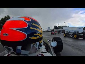 Karun Chandhok driving the Lotus 49 R3 at Goodwood