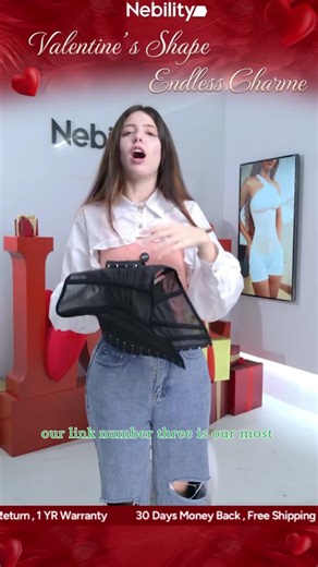 【LIVE】Nebility Women's Shapewear Waist Trainer Belt with 6 Steel Bones Tummy Control Bust Support Adjustable Straps