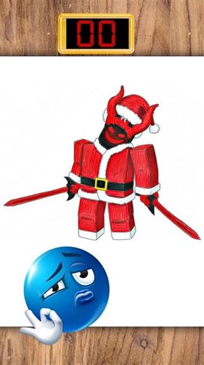 Guest 666 Drawing in 40 Sec #stealabrainrot but #christmasroblox