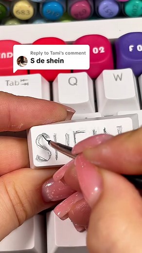 Custom Keycap Tutorial: Drawing the Shein Logo