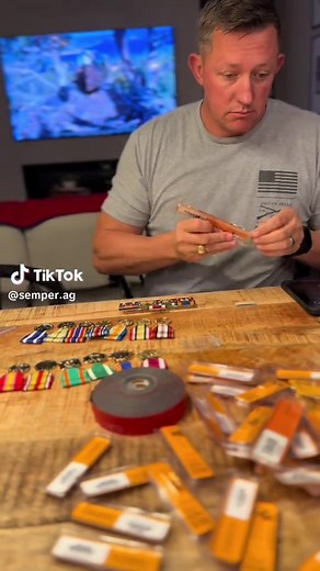 if you would like to learn how to mount your own medals, hit him up! #marines #usmc #miltok #leadership #camplejeune #lejeune
