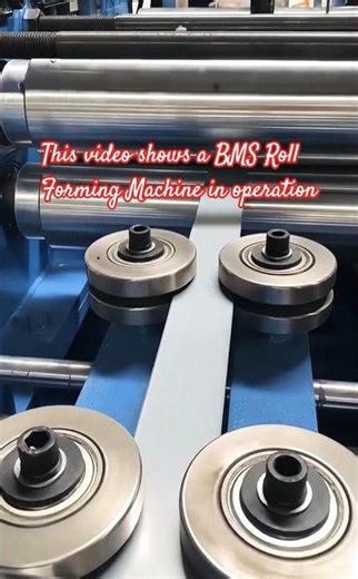 Precision Metal Strap Production: BMS Roll Forming & Punching Machine in Action. #shorts