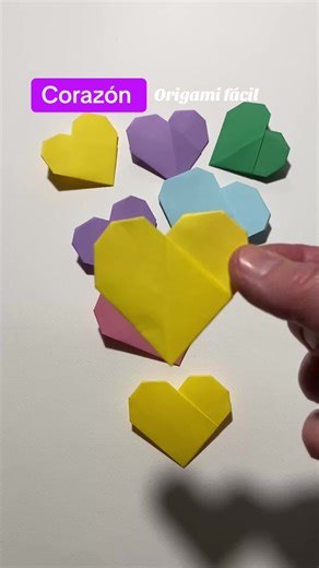 Corazón de papel Corazón de origami #origamitutorial #papercraft #manualidades #corazondepapel #heart