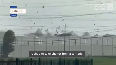 Troopers In Jackson Capture Tornado Tearing Roof Off Factory