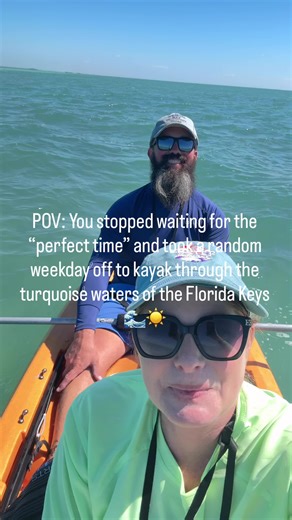 Date day, but make it salty 🌊☀️ Kayaks, crystal-clear water, and nowhere to be but right here in the middle of the Florida Keys. We paddled, explored little mangrove trails, and soaked up everything these waters have to offer. Sometimes the best therapy is sunshine, saltwater, and uninterrupted time together. 🤍 Who’s grabbing a kayak and meeting us out here?