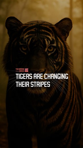 220K views · 4.2K reactions | Tigers Are Changing Their Stripes - In the heart of India, tigers are showing a mysterious change. What’s causing their stripes to darken? Could this rare mutation threaten their survival? According to data from the National Tiger Conservation Authority, this isolated population faces a hidden genetic crisis. The race to save them has already begun. | The Brain Maze | Facebook