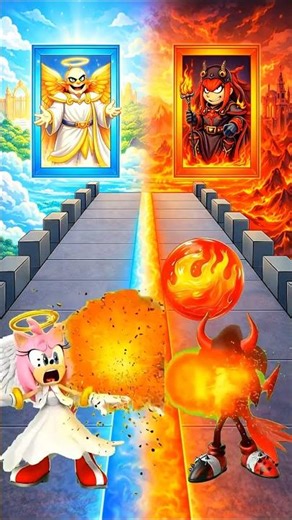 Sonic Devil X Amy Rose Angel#shorts#sonic