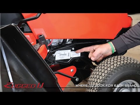 RUGGED U: How to find your riding or zero-turn mower serial number for motor parts or registration