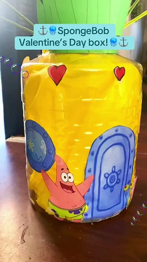 SpongeBob Valentine's Day Box Craft Ideas