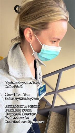 Saturday On Call Duties for Orthopedic Physician Assistant