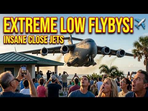 Incredible Airplane Low Passes – Insane Close Flybys & Extreme Low Flying Jets! ✈️