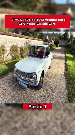 SIMCA 1301 de 1968 vendue chez Gt Vintage Classic Cars #voiture