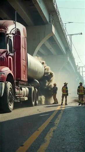 Cement Tanker Truck Has a Catastrophic Failure #explosion