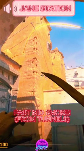 Insane Tunnel Smoke for Mid Doors! (Dust 2 CS2) 💨