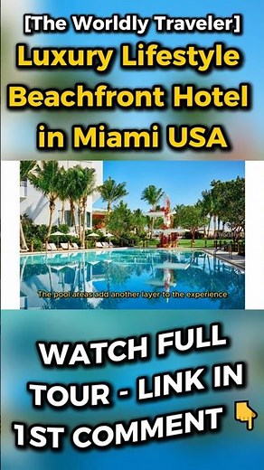 Luxury 😍 Lifestyle Beachfront Hotel in Miami USA #MiamiBeachEdition #MiamiLuxury #BeachfrontHotel