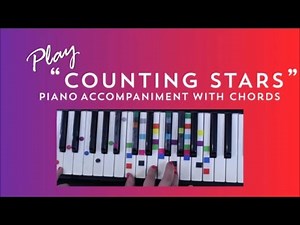 How to Sing Play Counting Stars - One Republic | Easy Piano Chord Lesson | IVOREEZ