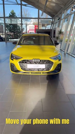📱 Move your phone with me Audi S3 Python Yellow 💛 | Stoke Audi #shorts