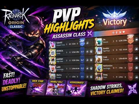 ASSASIN KATAR BUILD PVP HIGHLIGHTS | ragnarok origin classic