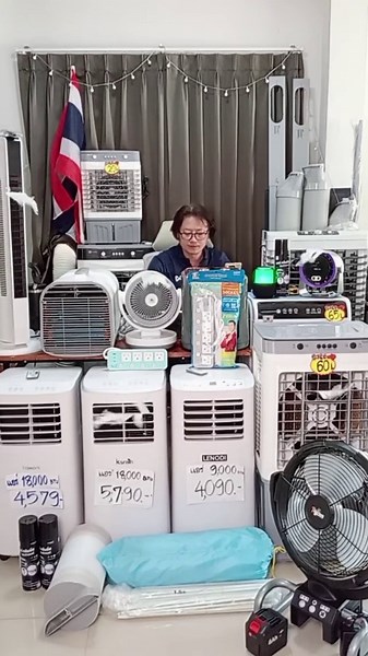 แอร์เคลื่อนที่ 12000BTU แอร์บ้านเล็ก portable air conditioner Touch Control LED Display แอร์จิ๋ว เย็น ทั้ง ห้อง