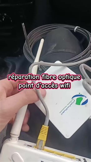 point d'accès wifi. réparation fibre optique #fyp #work #internet #alger #الشعب_الصيني_ماله_حل😂😂