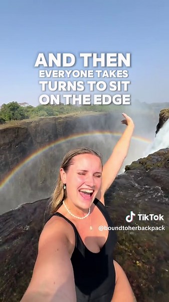 Swimming in Devils Pool at Victoria Falls