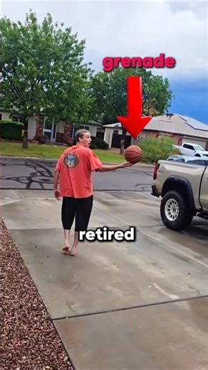 They handed him a GRENADE 🏀💀