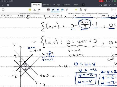 Probability Theory L45a Section 5.2 Part 5 Bivariate Transformations