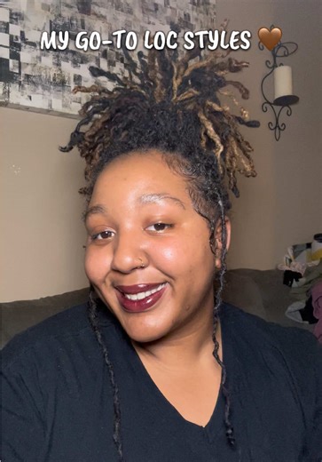 MY GO-TO LOC STYLES 🤎 i love how this turned out 😍😍 #fyp #locs #locstyles #loc #mspurplepassion