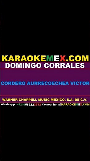 karaoke los rehenes - domingo corrales #karaokemex