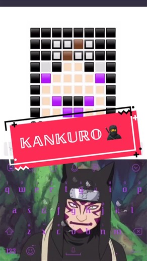 #kankuro #naruto #anime #manga #commentart #textart #howto #pixelart #ascii #unicode #fyp #diy