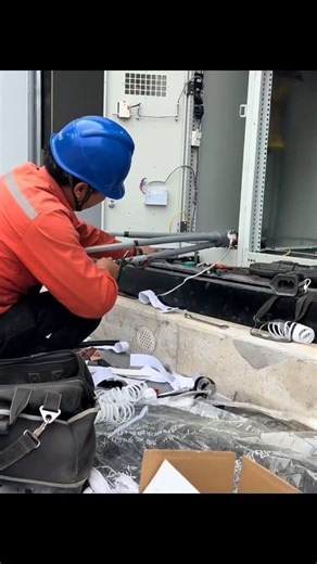 Cable Termination setup by a qualified electrician #electric #wiring #electrical | Naeem Ahmed