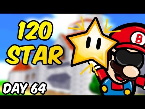BLINDFOLDED SM64 - 120 Star for World Record (Day 64)! LLL100 & More!