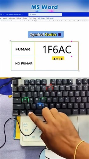 Aprende a insertar el simbolo de fumar y no fumar en word. #word